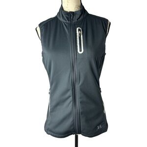 Under Amour Cold Gear Infared Vest Jacket Women M Black Fitted‎